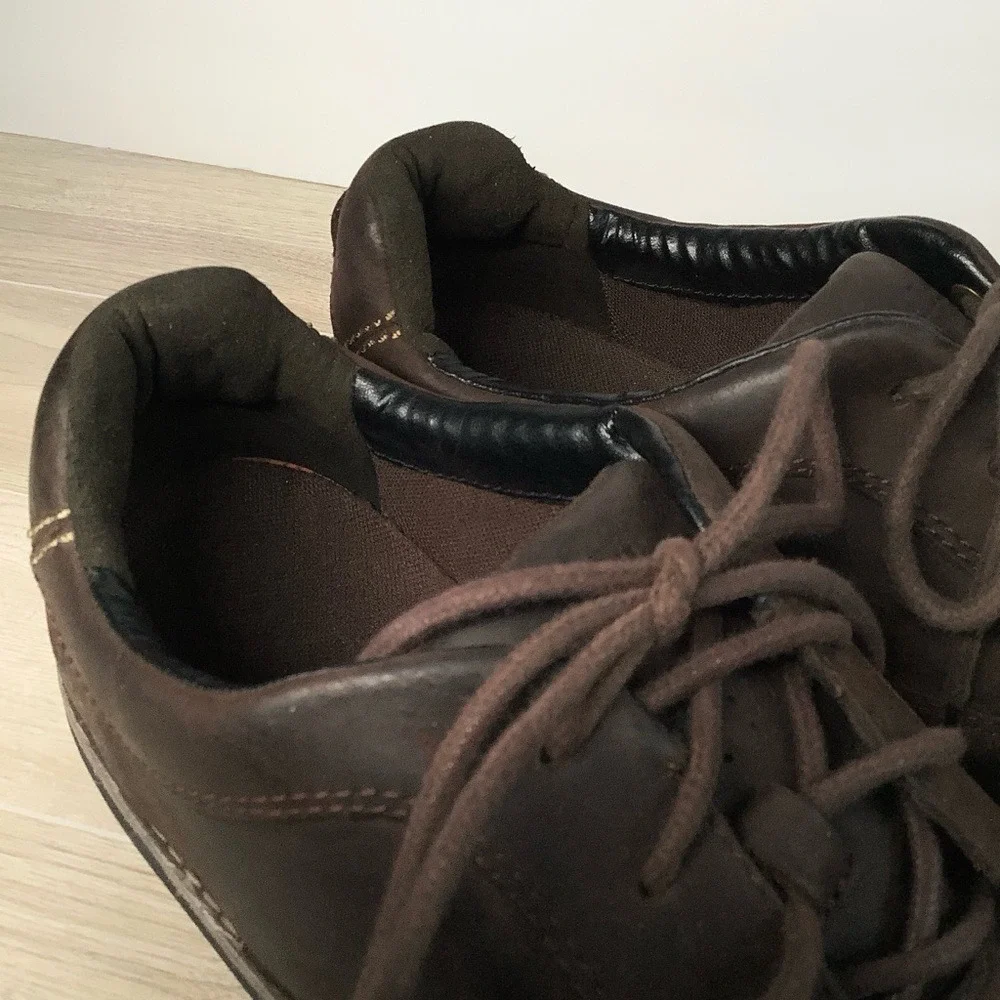 TIMBERLAND Mens Brown Leather Anti-Fatigue Oxfords Lace-up Shoe Casual US 13